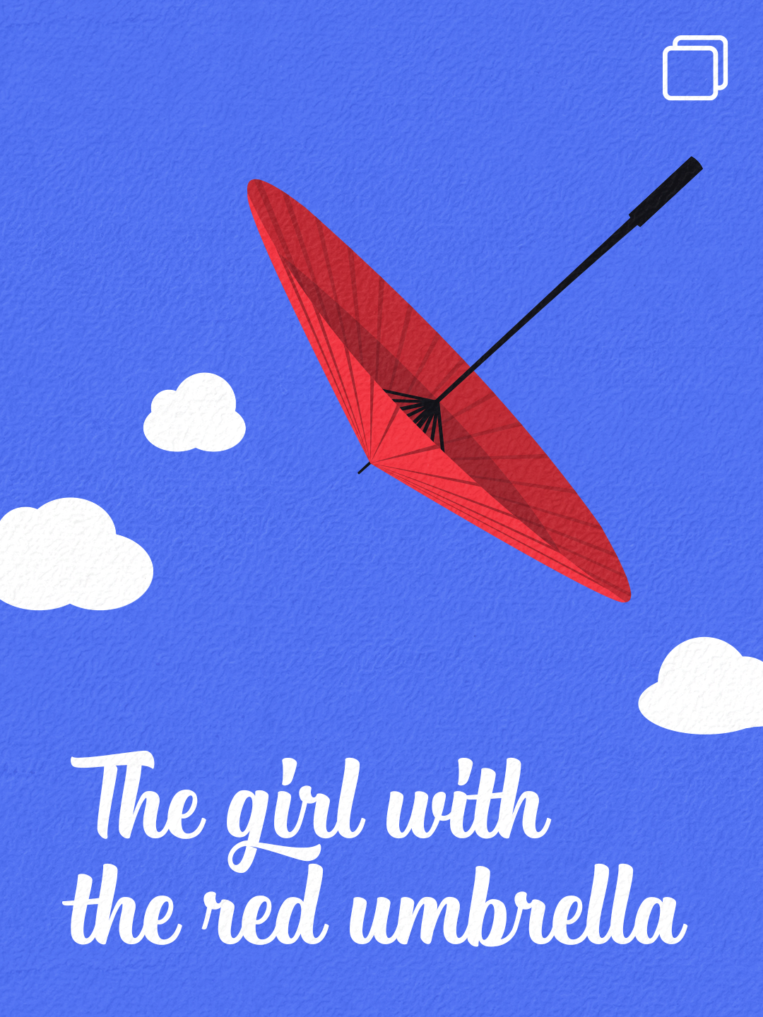 The girl with the red umbrella